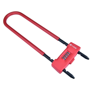 无畏惧密码玻璃门锁防剪u型锁双开双门推拉门防盗锁插锁商铺长锁