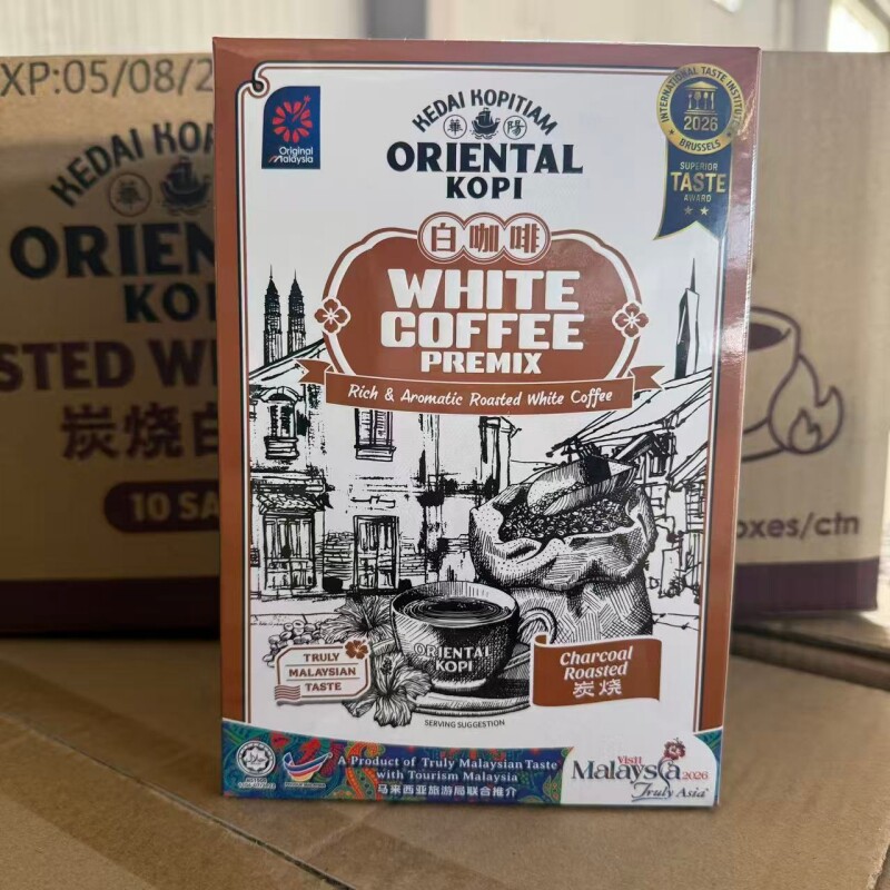 马来西亚原装进口华阳白咖啡经典原味海盐咸三合一炭烧特产伴手礼
