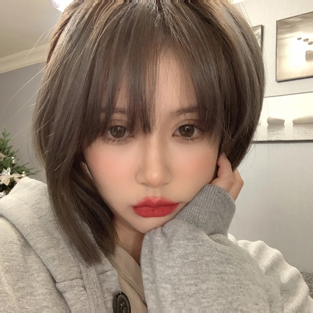 正品假发女短发自然圆脸蓬松韩式发型日系短发学生锁骨长直发全头