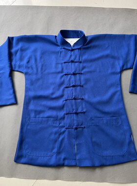 春秋新款唐装男老式传统服装连肩袖手工盘扣卡丹皇外套居士禅修定