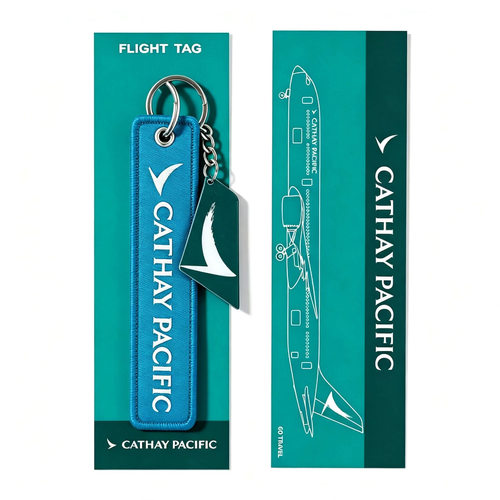 国泰航空Cathay Pacific Airways长荣机组钥匙扣圈挂件纪念