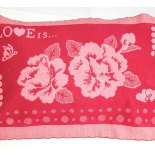 全新款月牙边单人腈纶上海老式枕巾复古经典民族包头巾透气枕头巾