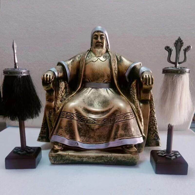 蒙古族苏禄元宝装饰小苏里德城吉斯汗战旗专用树脂装饰工艺品