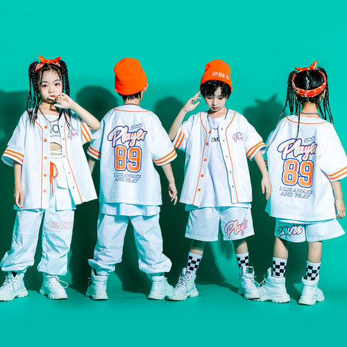 儿童嘻哈宽松表演服贝柯玛街舞