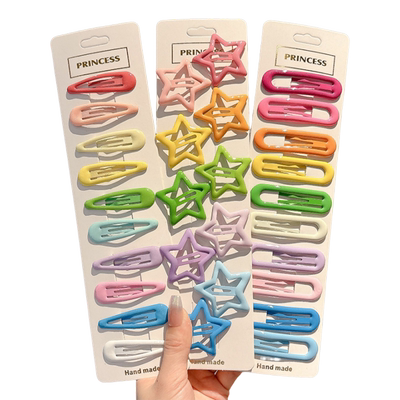 黄雅琼同款五角星发夹女侧边刘海