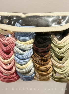 彩色橡皮筋扎头发发圈高级感皮套头绳女成人扎马尾高弹力耐用发绳