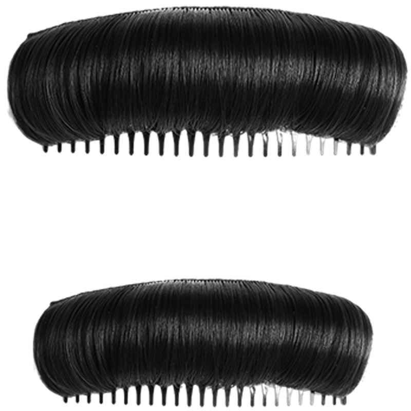 头顶假发片高颅顶发根头发蓬松神器后脑勺垫发包发梳插梳隐形发夹