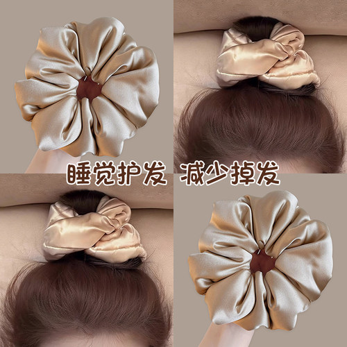 睡觉真丝枕头大肠发圈超大填充棉