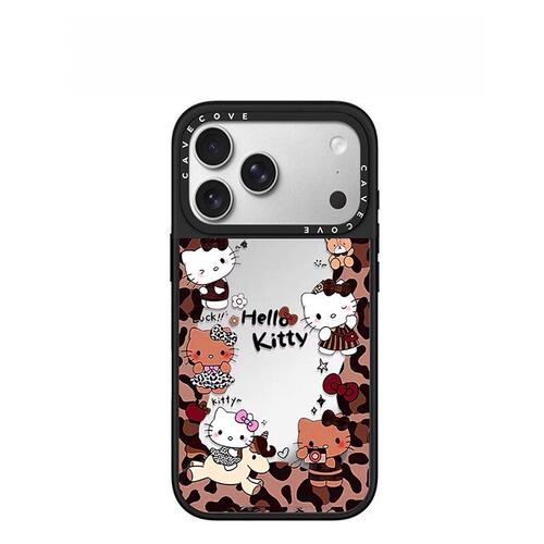 case联名甜酷豹纹HelloKitty凯蒂猫iphone18promax壳适用苹果17pro磁吸16/15plus卡通可爱17Air防摔