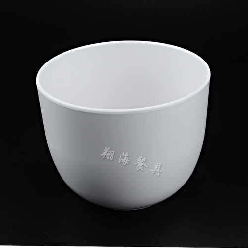 餐具密胺美耐皿直筒白色菜碗