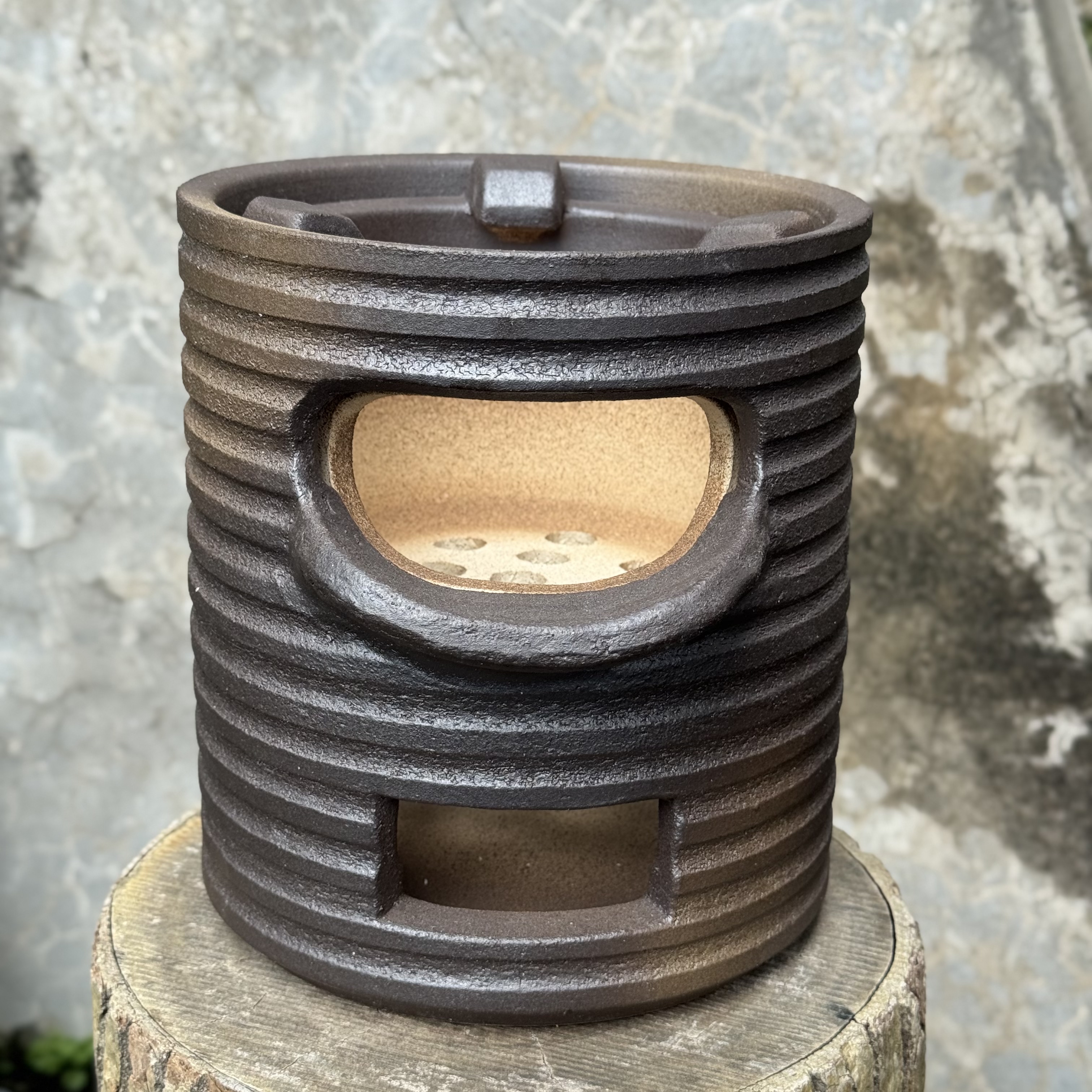 【分体式柴火炉】潮汕风炉柴火炉炭火炉 烧柴炉取暖做饭泥炉