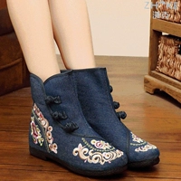 Демисезонные этнические короткие сапоги, ханьфу, ботинки, коллекция 2023, этнический стиль