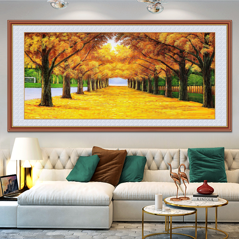 客厅装饰画新中式壁画沙发背景墙