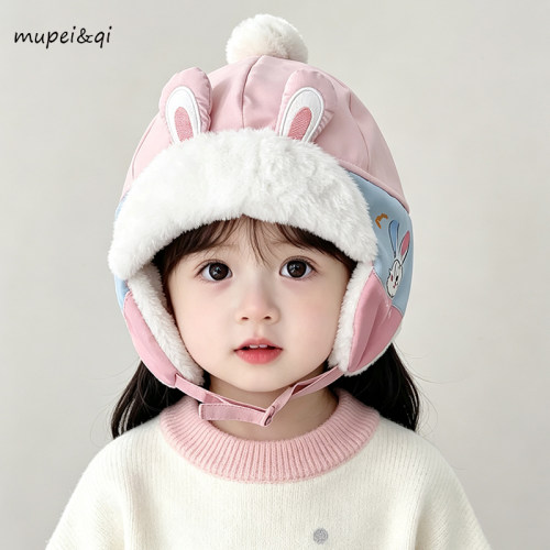 慕佩奇儿童冬季雷锋帽加绒护耳帽