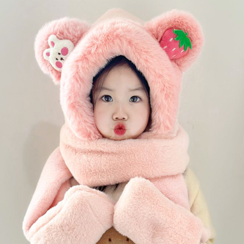 慕佩奇毛绒护耳帽其他保暖防风