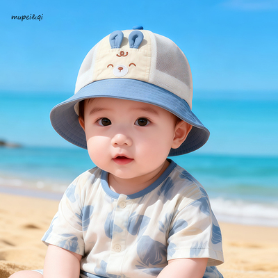 慕佩奇宝宝夏季网帽渔夫帽透气