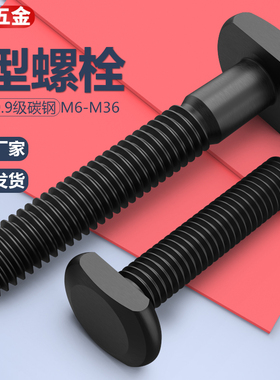 T型螺栓冲床铣床螺杆45#钢T型t形螺栓模具压板螺丝M8M10M16M30M36