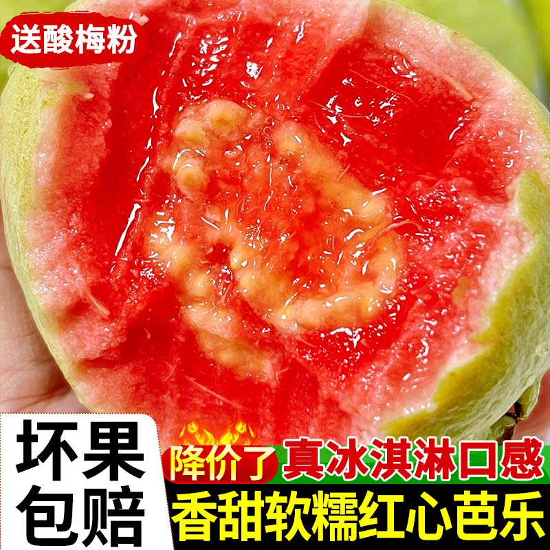 福建本地红心芭乐番石榴5新鲜水果巴乐大果软糯孕妇鲜果包邮特产