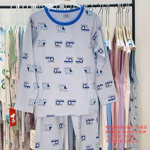捡漏【90-190码】男童莱卡棉初秋衣秋裤家居服打底睡衣卡通图案