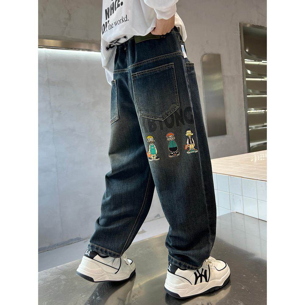 采购产品男孩的裤子春季和秋季2025年新的中型和大型儿童的春季服,童装/婴儿装/亲子装,儿童牛仔裤,淘宝优惠券,粉丝福利购,淘宝优惠卷