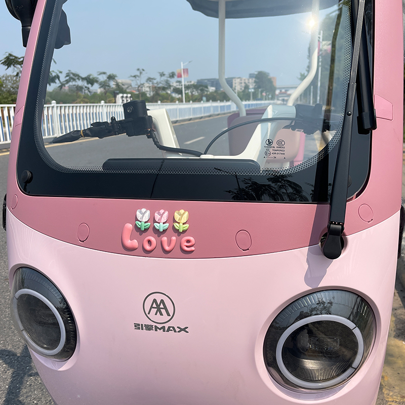 新款love立体贴片电动车三轮车装饰小配件电瓶摩托车清新可爱贴女