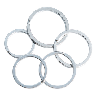 不锈钢钥匙圈环钥匙环钛合金钥匙扣大小细锁匙扣迷你D卡扣马蹄扣