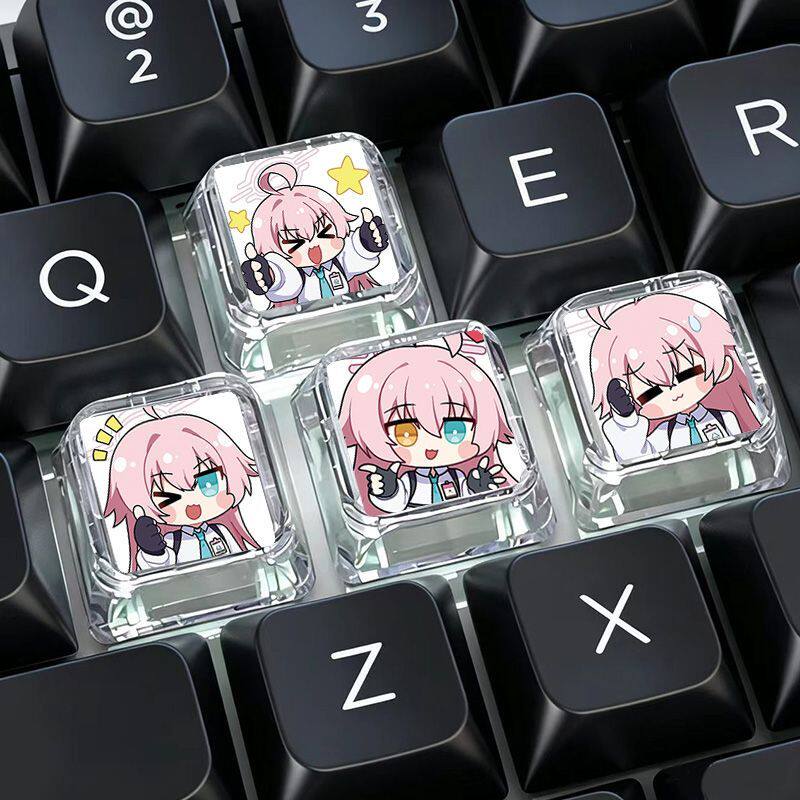 蔚蓝档案小鸟游星野透光键帽图片