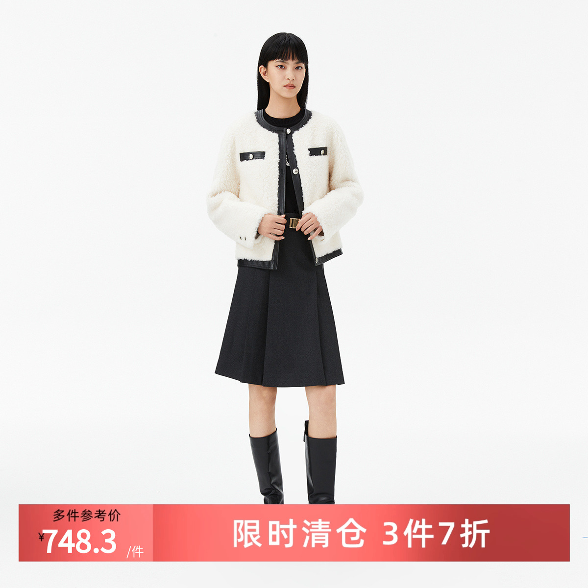 100%绵羊毛织造，绒毛饱满蓬松柔软。