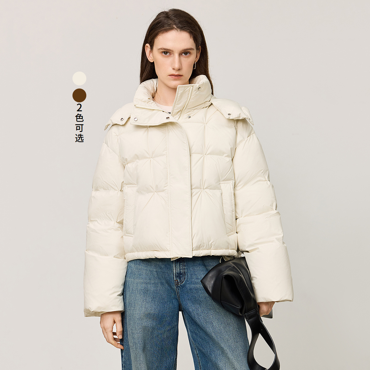 连帽X立领双重御寒