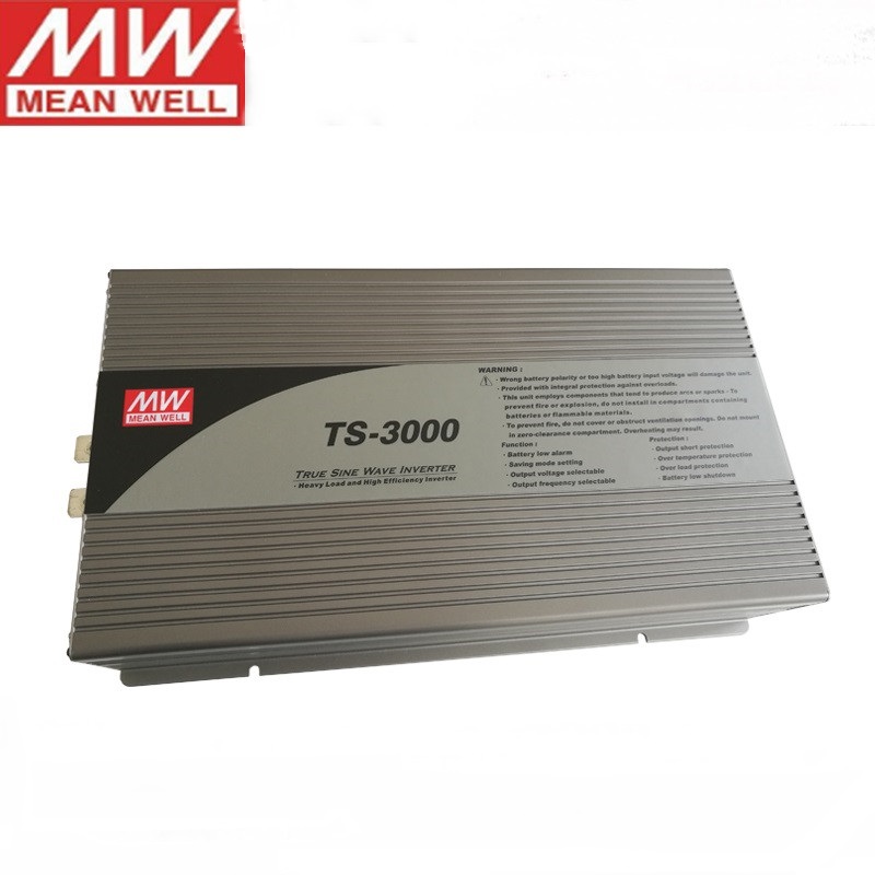 台湾明纬 TS-3000-224B 纯正弦波车载DC-AC逆变3000W 24V转220V