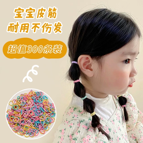 Безвредная милая детская резинка для волос, детский аксессуар для волос, не повреждает волосы