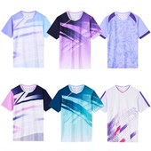 羽毛球服运动套装 球衣 男女比赛队服定制排球乒乓球网球运动会短袖