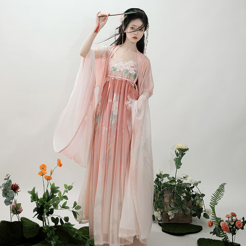 原创汉服女唐制诃子裙