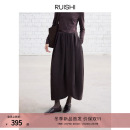 优雅浪漫松紧腰绵羊毛半身裙花苞裙女冬季 RUISHI芮时 郁金香