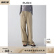 女春季 抽绳显瘦休闲裤 摩登感简约无腰头直筒长裤 RUISHI芮时