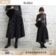 复古格纹不规则a字伞裙显瘦半身裙女冬季 RUISHI芮时 绒冬格调