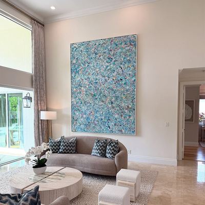 极简主义小众艺术装饰画客厅墙面