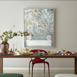 当代艺术家杨媛媛复刻版画系大尺寸装饰画婚房儿童房玄关挂画