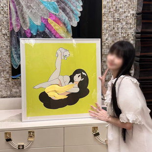 天野健《美与爱女神维纳斯》客厅装饰画卡通趣味壁画小众艺术挂画