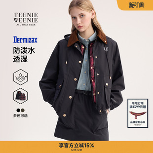 外套户外两件套女士 TeenieWeenie小熊巴恩风休闲短款 双栖彩壳