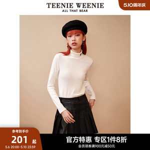 TeenieWeenie小熊奥莱基础高领长袖T恤贴身打底衫兔年国潮女