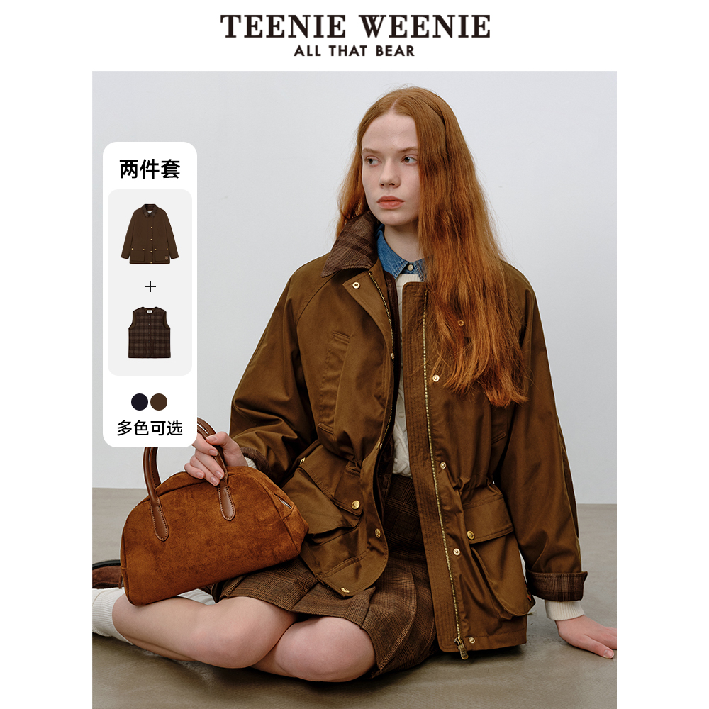 【三合一】TeenieWeenie小熊奥莱冬装两件套老钱风中长款