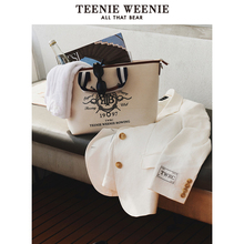 TeenieWeenie小熊奥莱包2025年春夏新款简约休闲通勤大容量托特包