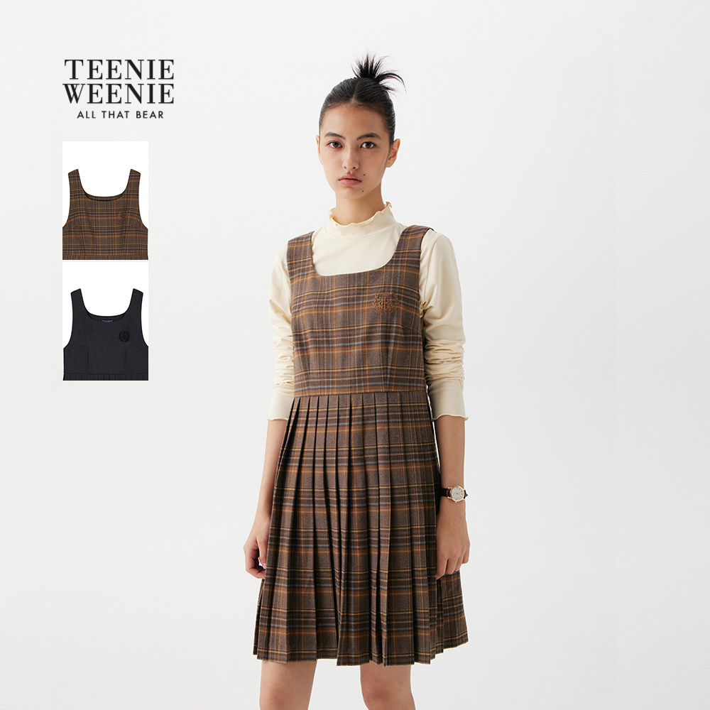 TeenieWeenie小熊奥莱连衣裙2025秋季新款气质潮流舒
