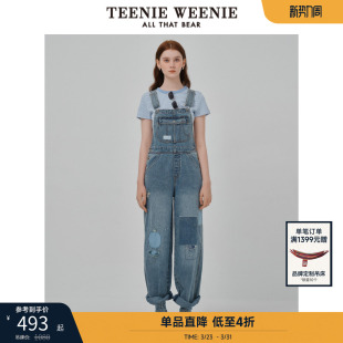 背带裤 复古补丁潮流时尚 夏季 TeenieWeenie小熊牛仔裤