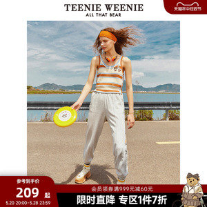 TeenieWeenie小熊奥莱夏季裤子女户外基础款休闲运动裤卫裤