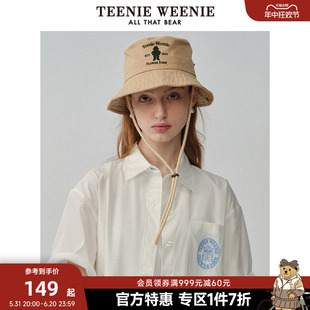 女帽 TeenieWeenie小熊奥莱字母帽子女2024春夏新款