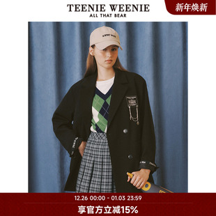 外套宽松时尚 学院风西装 通勤风上衣 秋季 TeenieWeenie小熊奥莱女装