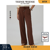 时髦质感长裤 垂感裤 女士 舒适直筒裤 TeenieWeenie小熊奥莱冬装