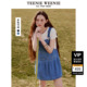 TeenieWeenie小熊奥莱复古连衣裙春夏季 丹宁牛仔背带裙子短裙女装